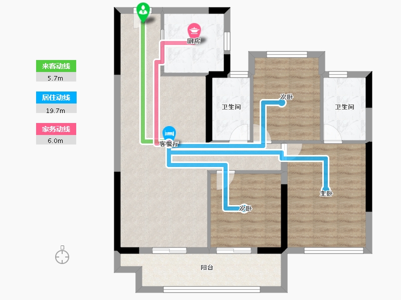 福建省-泉州市-建发映月-84.00-户型库-动静线