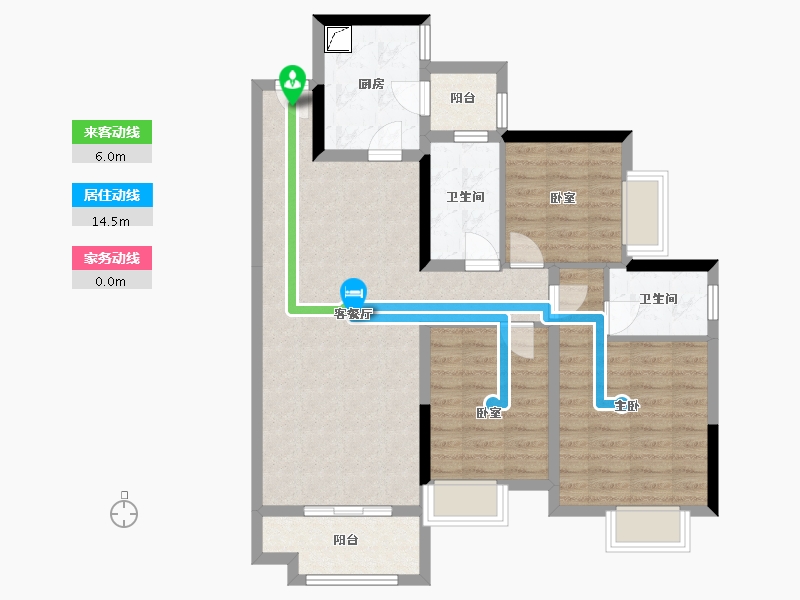 四川省-成都市-合谊万璟台-96.82-户型库-动静线