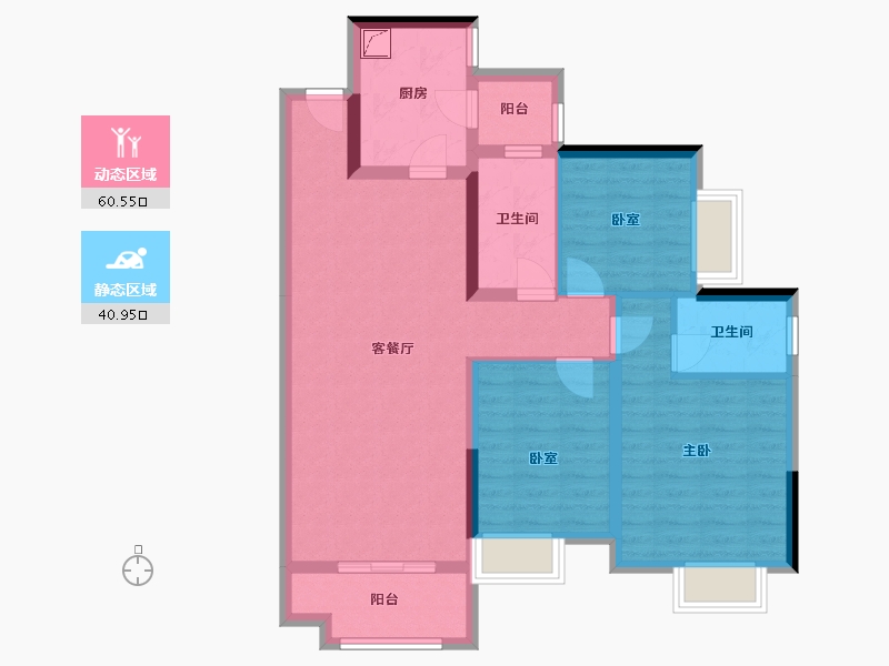 四川省-成都市-合谊万璟台-96.82-户型库-动静分区