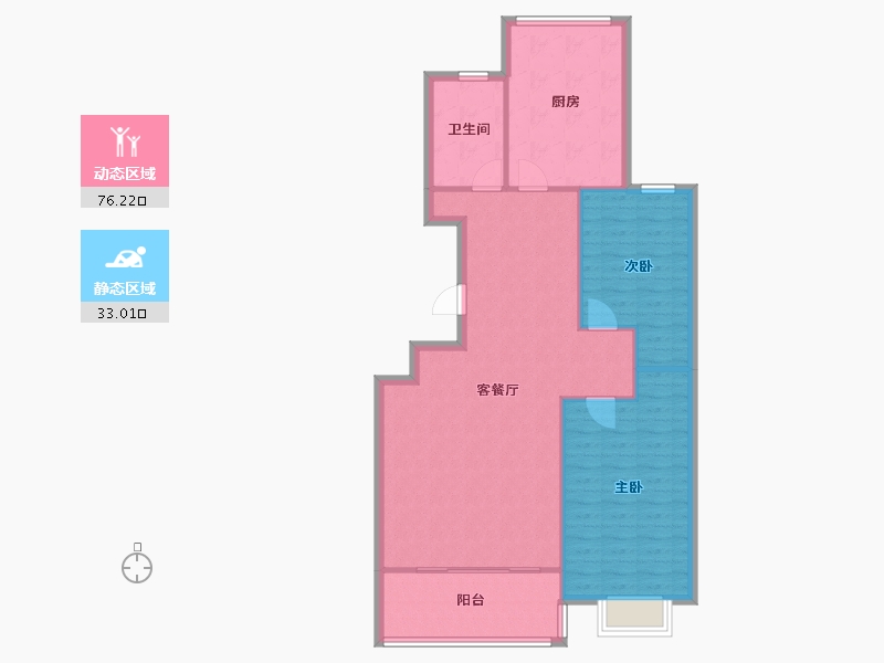 山东省-潍坊市-新华苑-西区-111.37-户型库-动静分区