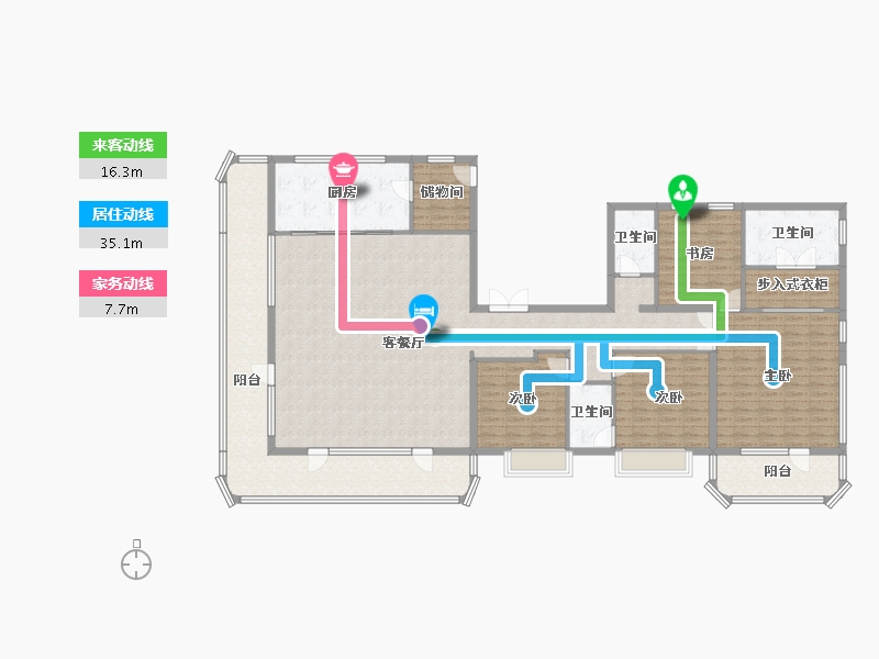 河北省-石家庄市-东胜·天御-211.41-户型库-动静线