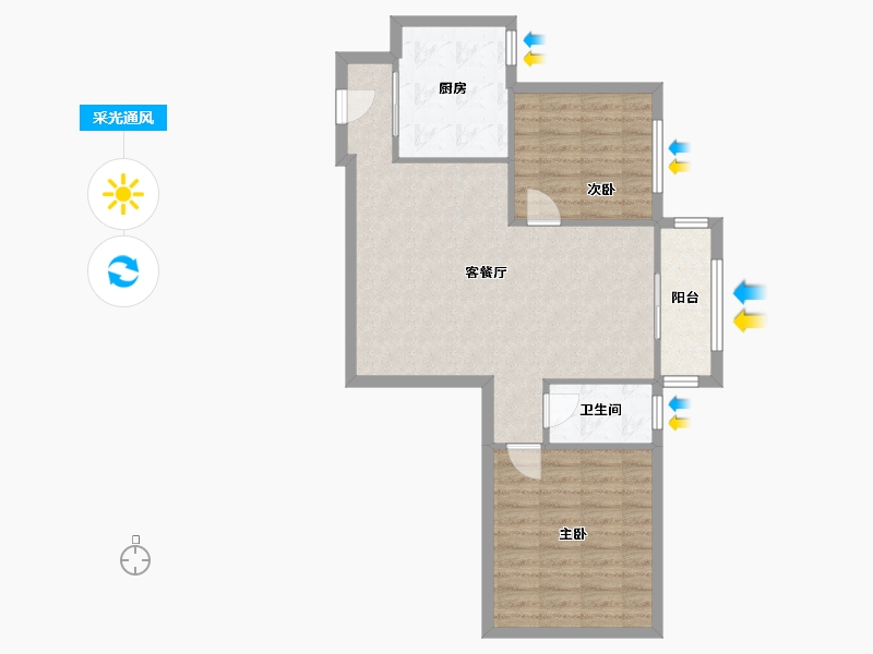 山东省-济南市-雅居园-93.00-户型库-采光通风