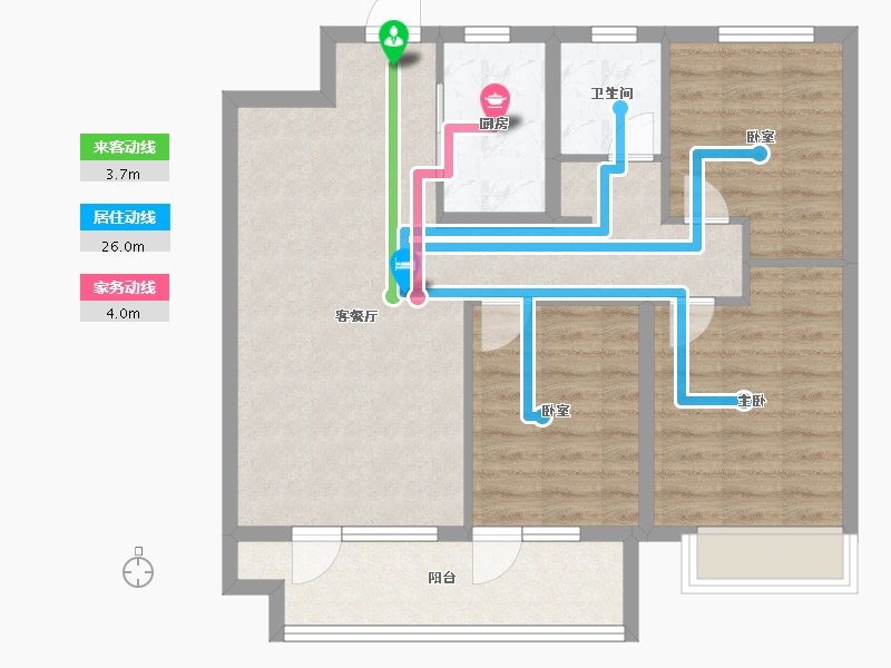 山东省-烟台市-鲁商金茂观海印象-80.00-户型库-动静线