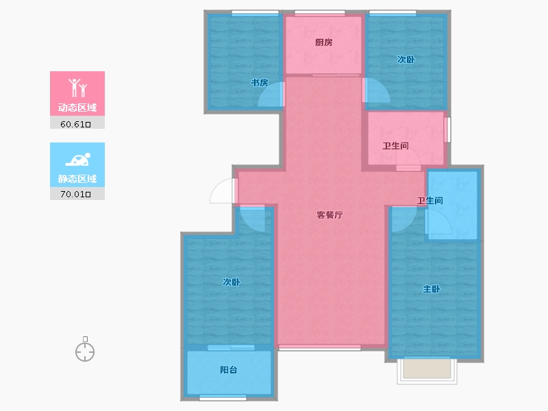 山东省-潍坊市-华安·东方名郡-117.61-户型库-动静分区