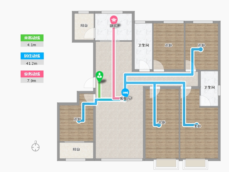 山东省-潍坊市-紫御宫馆-184.00-户型库-动静线