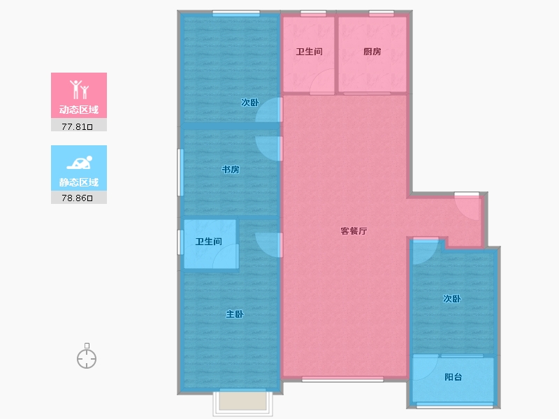 山东省-潍坊市-华安·东方名郡-143.21-户型库-动静分区