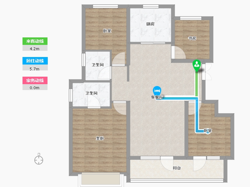 山东省-烟台市-招商雍景湾-100.00-户型库-动静线