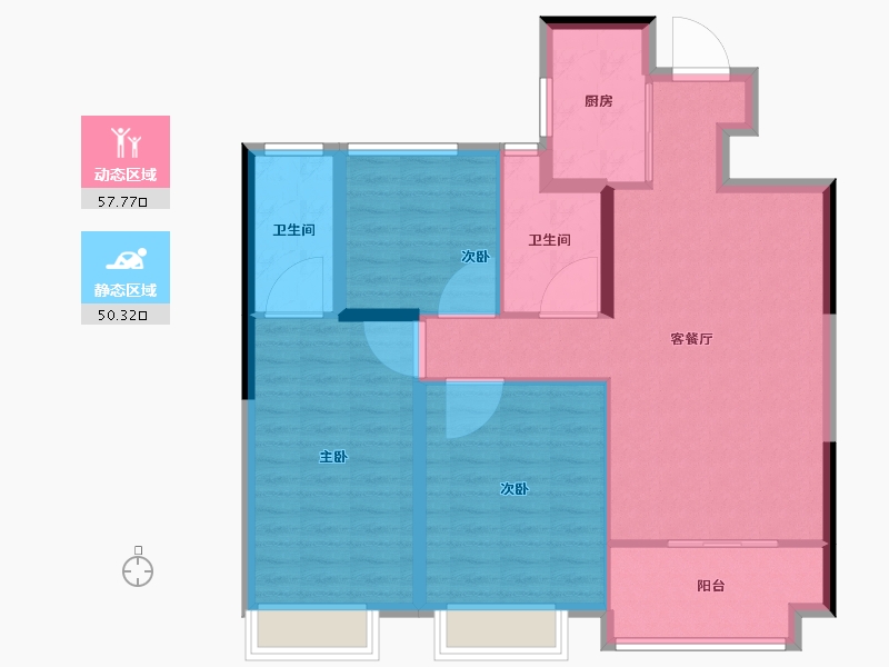 山东省-潍坊市-大有世家-97.86-户型库-动静分区