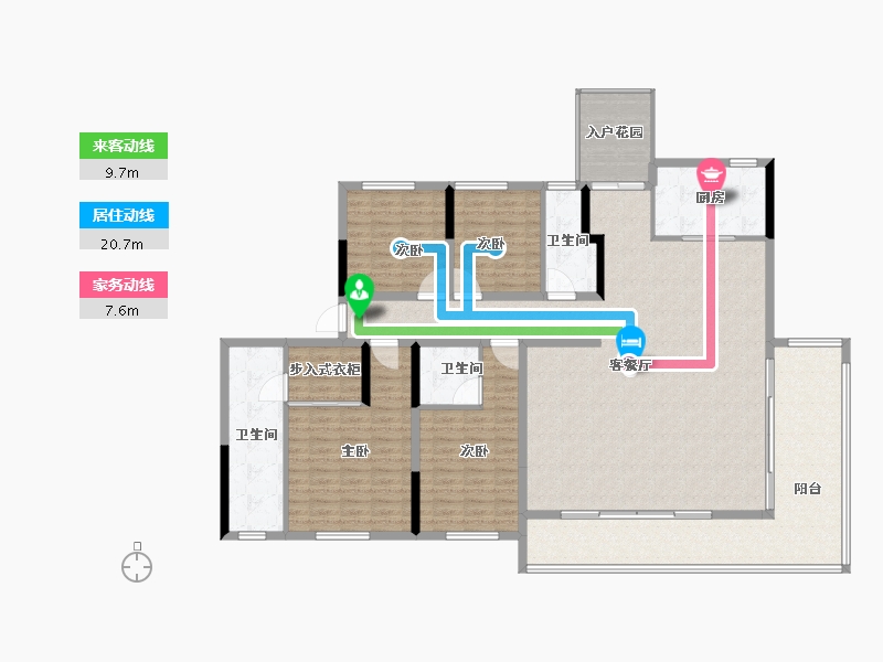 山东省-潍坊市-大有世家-185.60-户型库-动静线