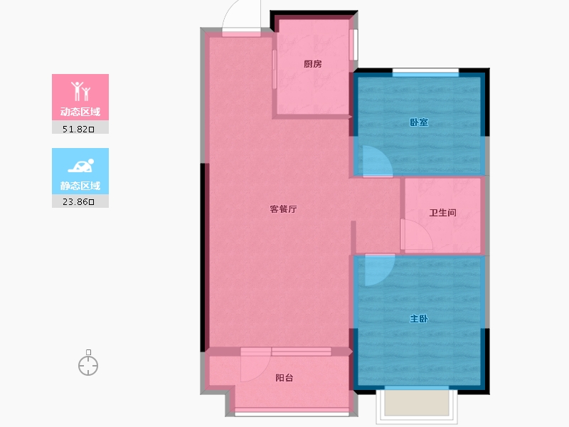 山东省-烟台市-中瑞城-68.00-户型库-动静分区