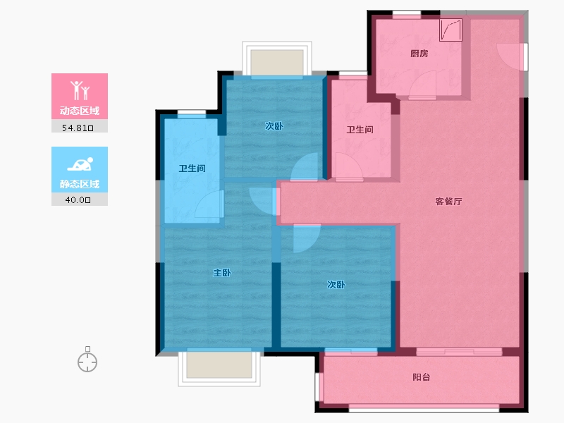 湖北省-武汉市-中建壹品澜悦-84.00-户型库-动静分区