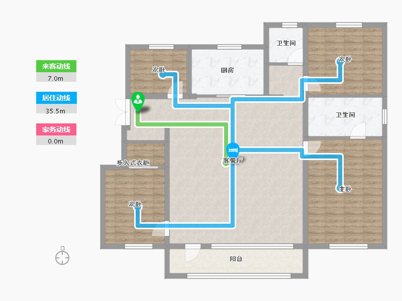 辽宁省-沈阳市-万科中德国际社区-139.40-户型库-动静线