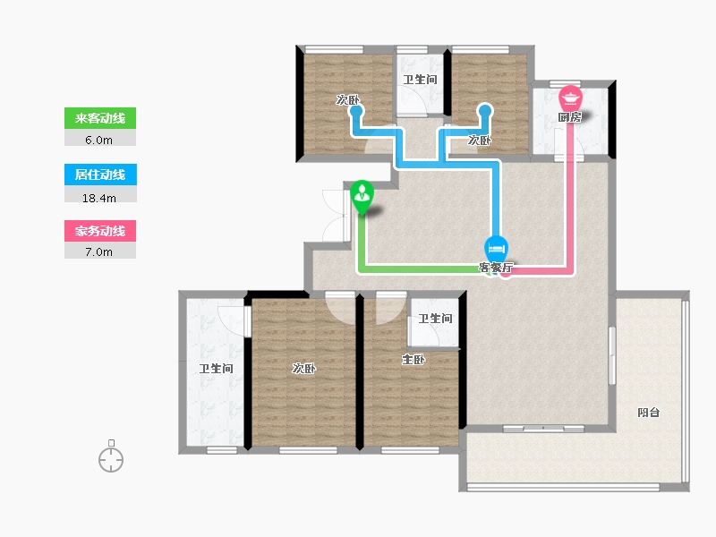 山东省-潍坊市-大有世家-153.60-户型库-动静线