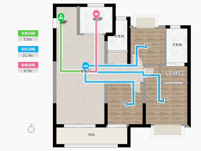 湖北省-武汉市-中建壹品澜悦-88.01-户型库-动静线