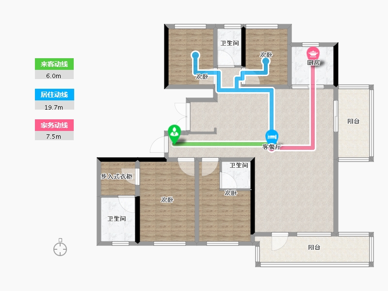 山东省-潍坊市-大有世家-153.60-户型库-动静线