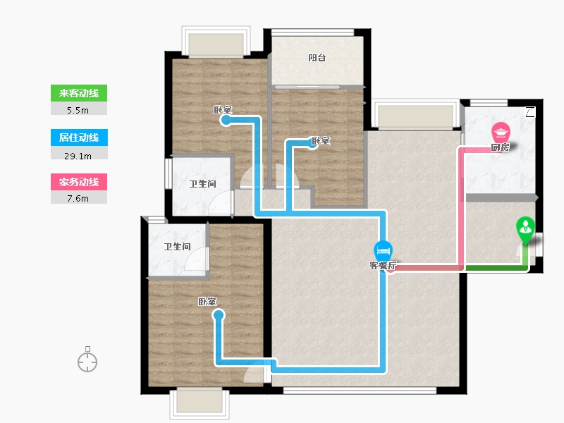 福建省-厦门市-建发缦云-114.40-户型库-动静线