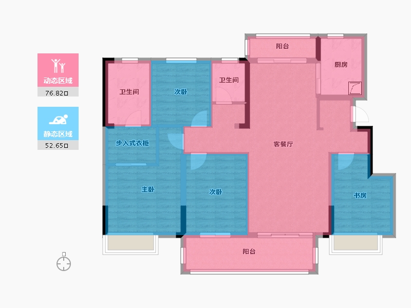 湖北省-武汉市-联投梧桐郡悦园-116.25-户型库-动静分区