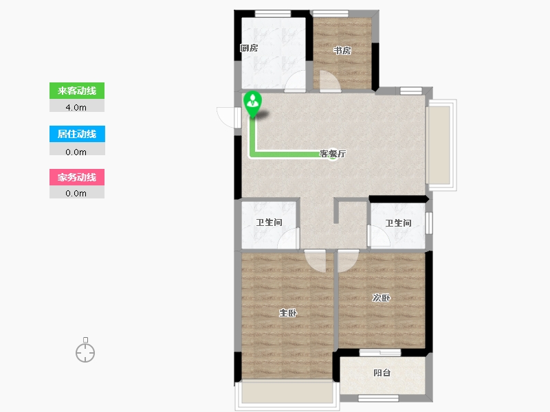 浙江省-温州市-桂语榕庭-71.20-户型库-动静线