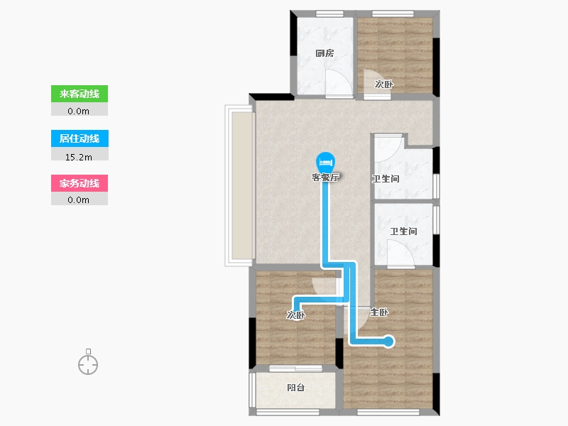 浙江省-绍兴市-元垄城-80.01-户型库-动静线