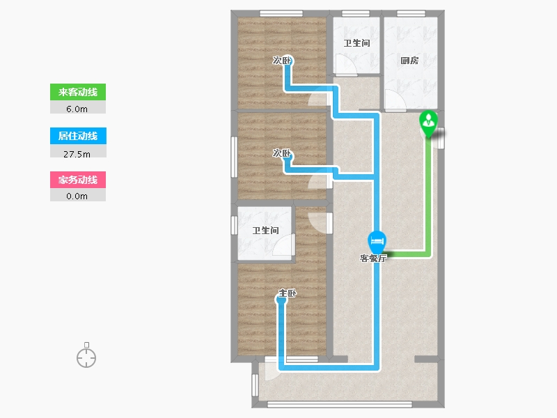 河北省-石家庄市-当代境MOMΛ-96.80-户型库-动静线