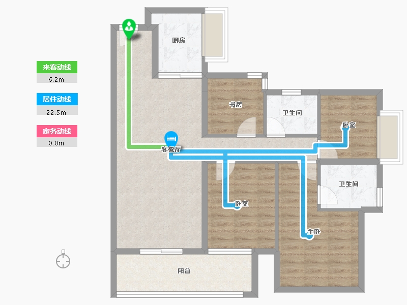 广东省-东莞市-新鸿基珑汇-91.00-户型库-动静线