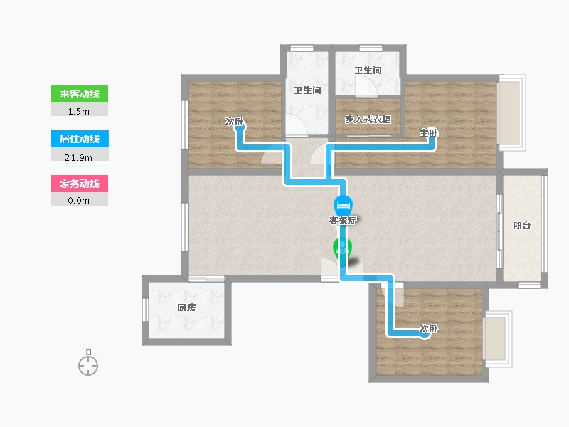 河北省-保定市-创世·和悦府-107.32-户型库-动静线