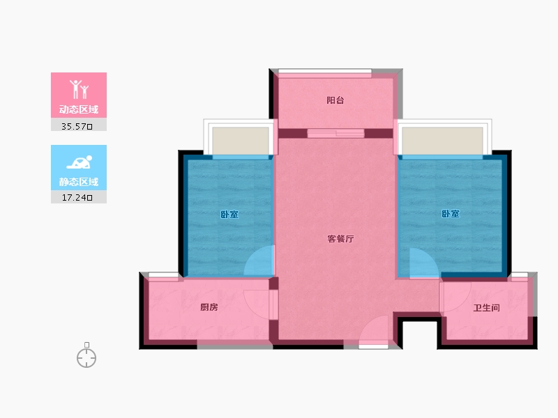 广东省-东莞市-新鸿基珑汇-46.77-户型库-动静分区