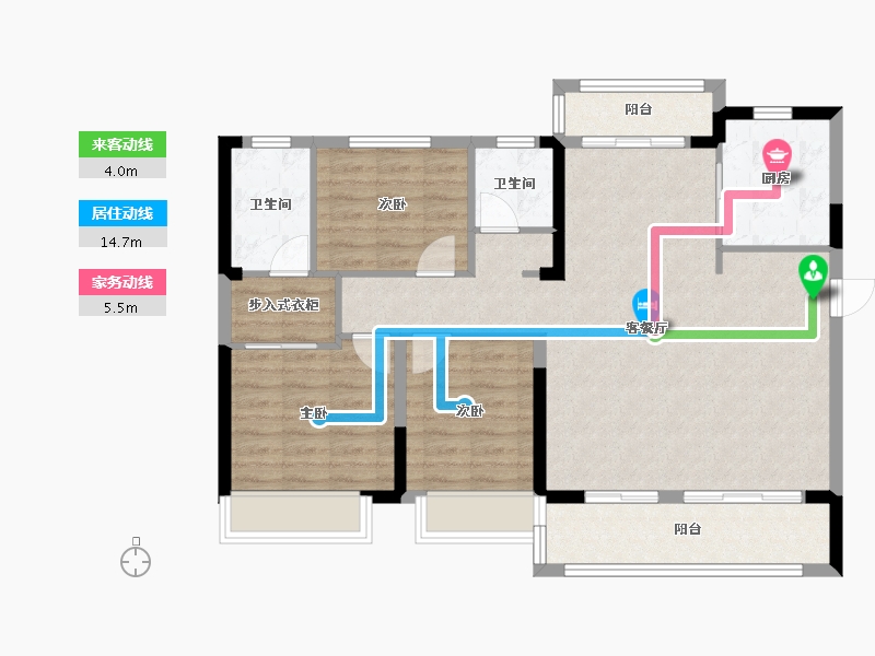 湖北省-武汉市-联投梧桐郡悦园-96.13-户型库-动静线