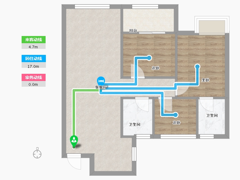 福建省-龙岩市-融侨·观邸-100.00-户型库-动静线