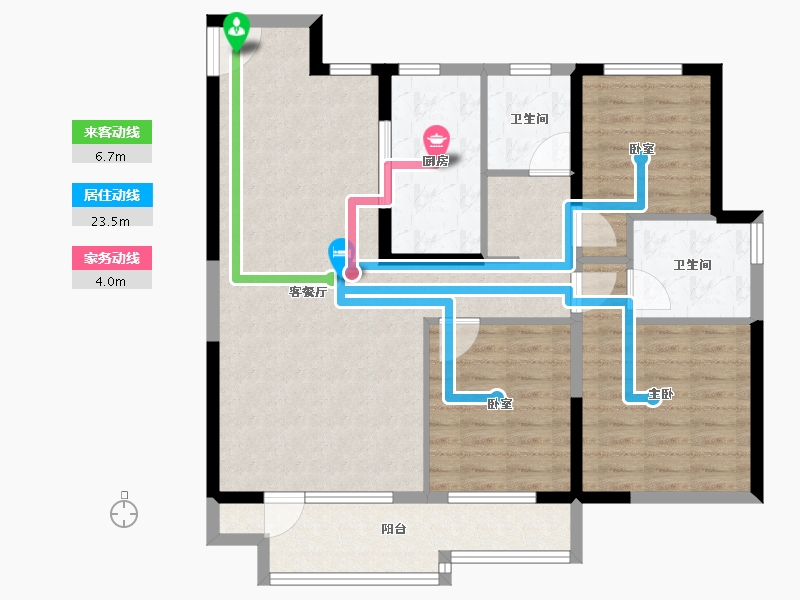 山东省-烟台市-招商马尔贝拉-100.00-户型库-动静线