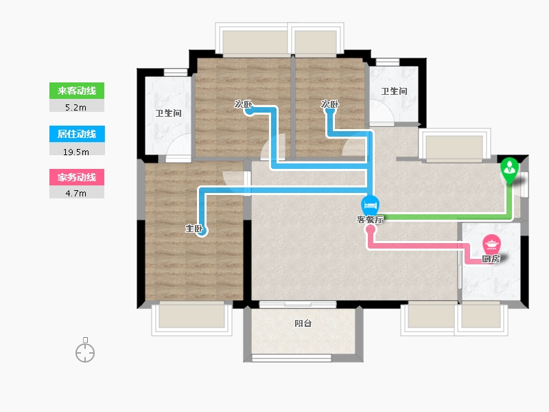 广东省-东莞市-众筑滨海中央-79.04-户型库-动静线