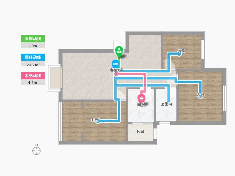 四川省-成都市-泉水人家3期-A区-81.30-户型库-动静线