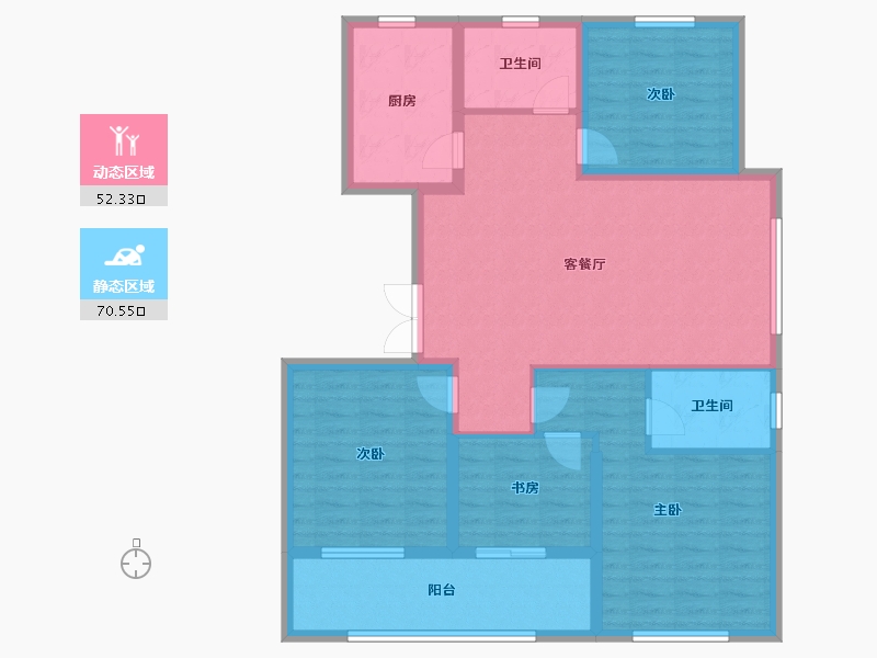 浙江省-绍兴市-大族阿里山庄-110.36-户型库-动静分区