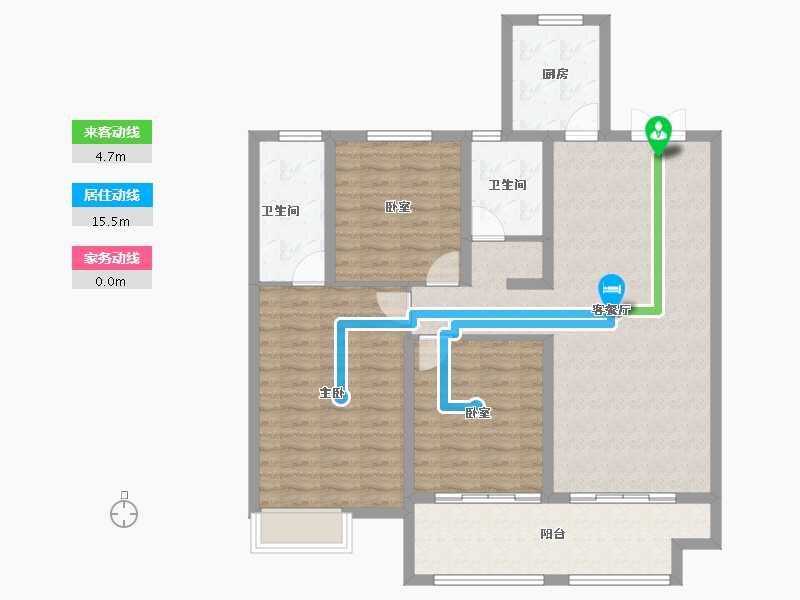 山东省-临沂市-房源·南湖壹号院-107.39-户型库-动静线