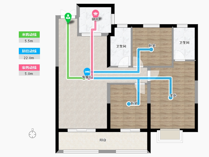 湖北省-武汉市-中建锦绣楚城-95.20-户型库-动静线