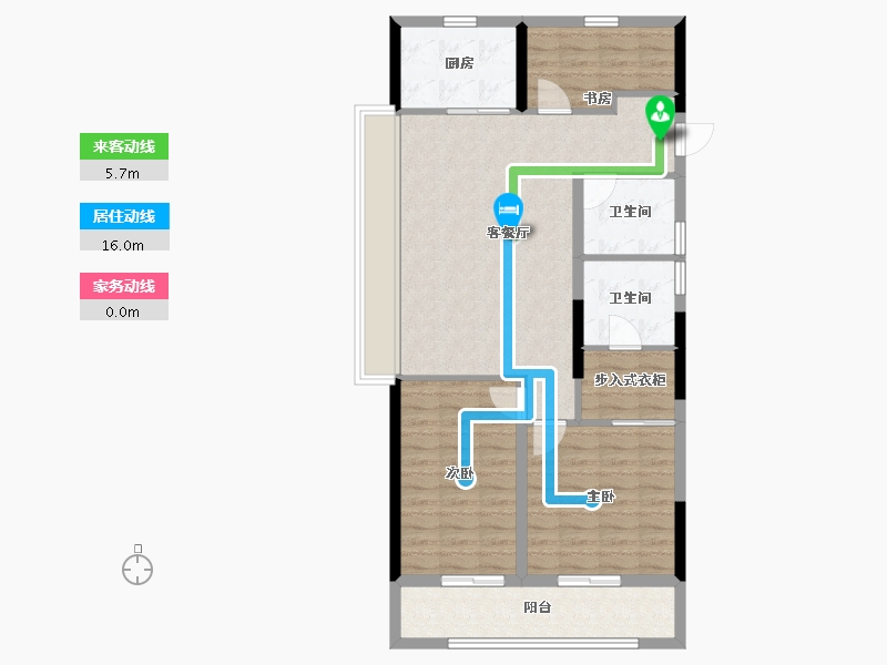 浙江省-温州市-远洋泊云庭-90.40-户型库-动静线