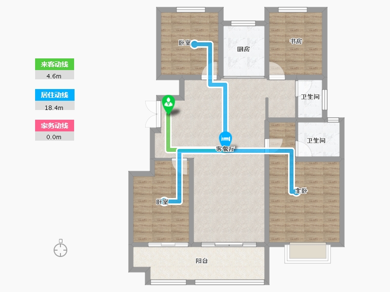 山东省-临沂市-房源·南湖壹号院-111.26-户型库-动静线