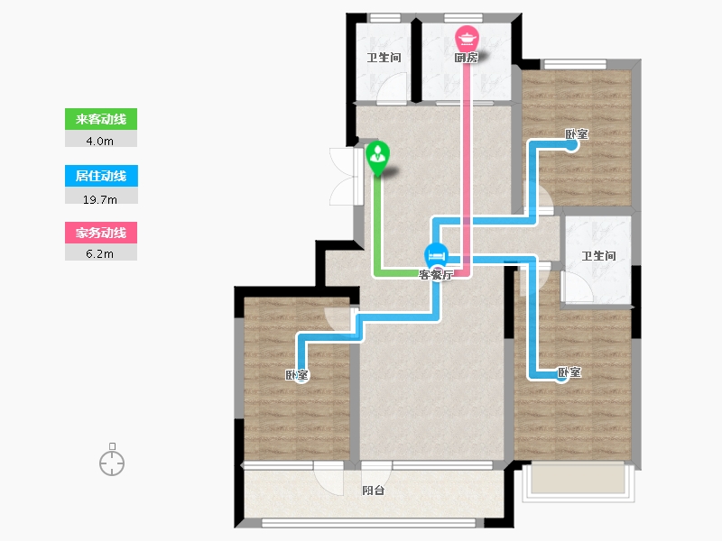 山东省-潍坊市-恒信风华尚品-94.68-户型库-动静线