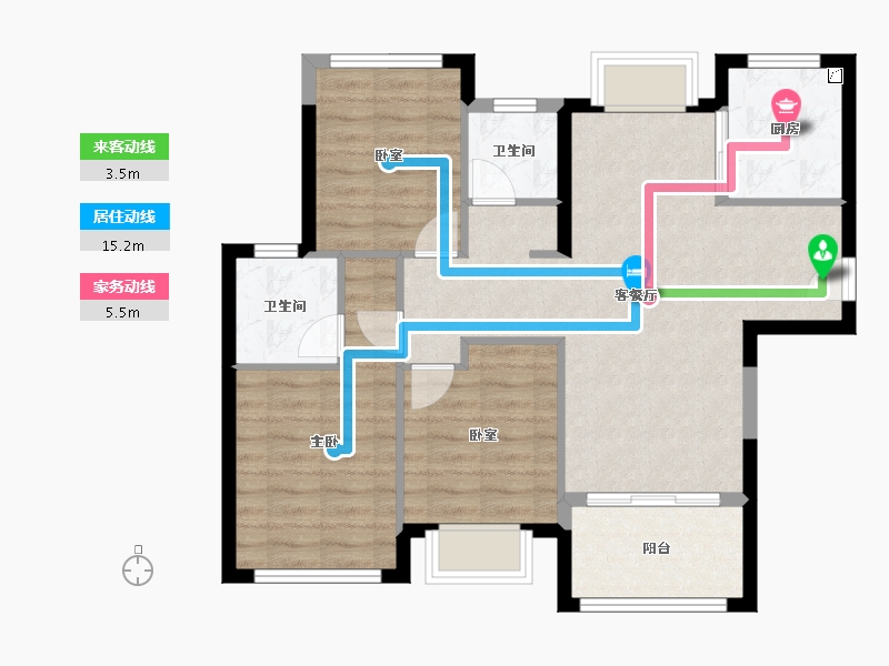 福建省-厦门市-建发缦玥长滩-80.00-户型库-动静线