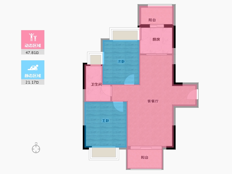 广东省-东莞市-华讯大宅-62.48-户型库-动静分区