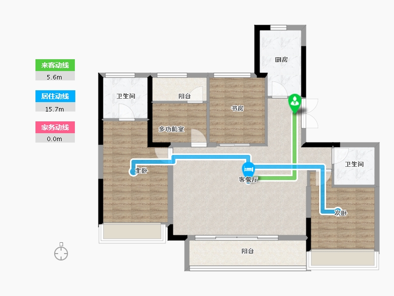 浙江省-温州市-时代瓯海壹品-111.20-户型库-动静线