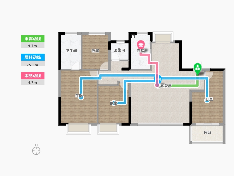 福建省-厦门市-建发缦玥长滩-113.60-户型库-动静线