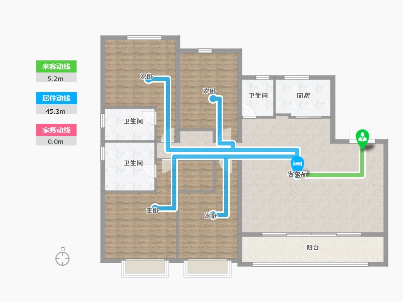 浙江省-温州市-首开中庚香開萬里-165.59-户型库-动静线