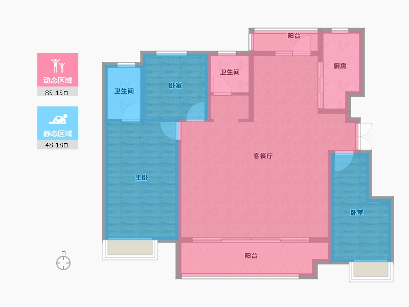 山东省-临沂市-房源·南湖壹号院-120.80-户型库-动静分区