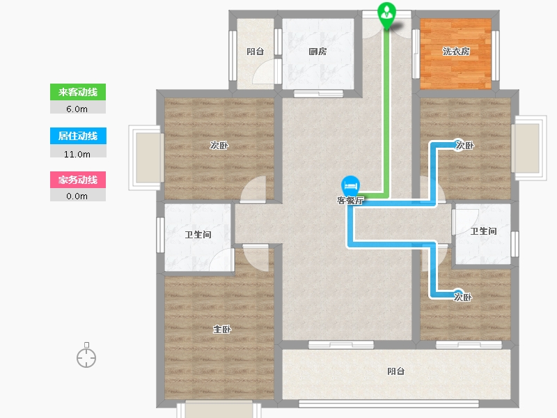 贵州省-黔东南苗族侗族自治州-滨江花园-128.00-户型库-动静线