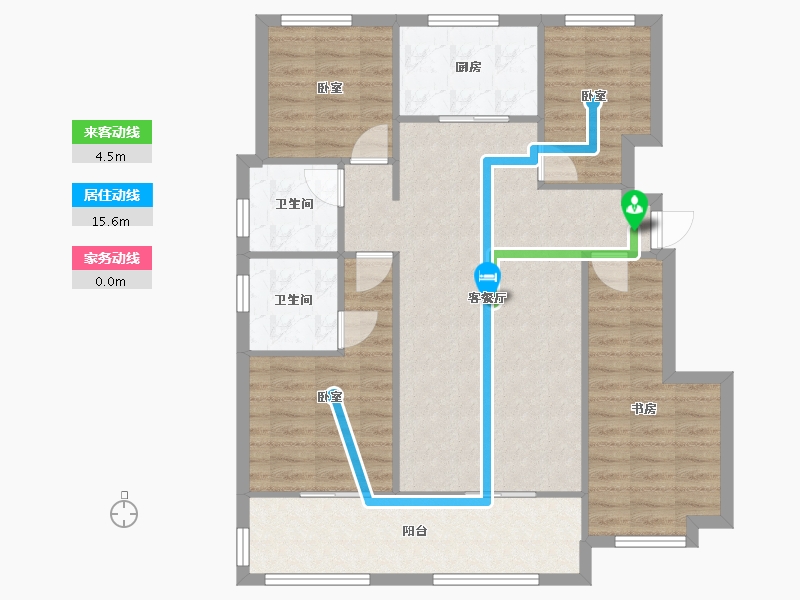 安徽省-合肥市-世茂云锦-98.83-户型库-动静线