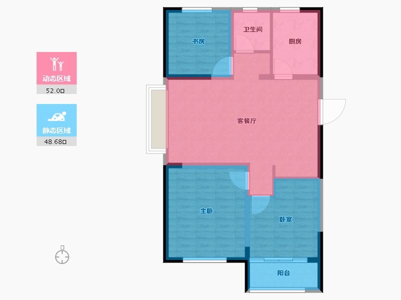 山东省-潍坊市-创投·潍州金谷-91.20-户型库-动静分区