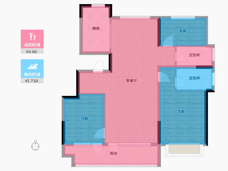 山东省-烟台市-中瑞鼎峰云山度-101.15-户型库-动静分区