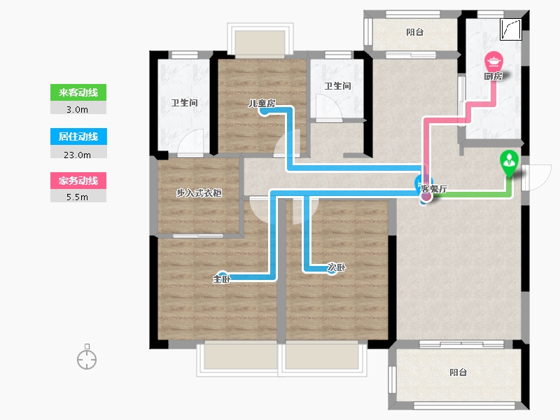 湖北省-武汉市-联投光谷瑞园-96.46-户型库-动静线