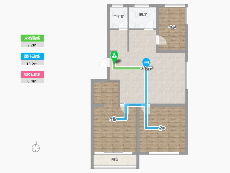 山东省-烟台市-乡村记忆山水园-88.17-户型库-动静线